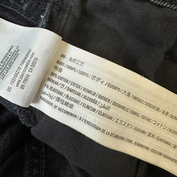 ABERCROMBIE & FITCH Curve Love 90s Straight Jeans Black Ultra HR - Picture 11 of 14